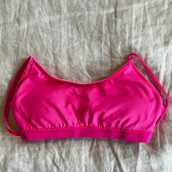 Victoria Secret Pink lightly lined velvet crop top hot pink Size S - Picture 5 of 5